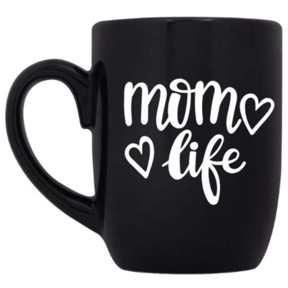 Mom Life Black Coffee Mug Cup